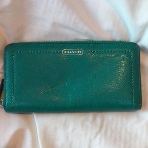 Coach zip wallet